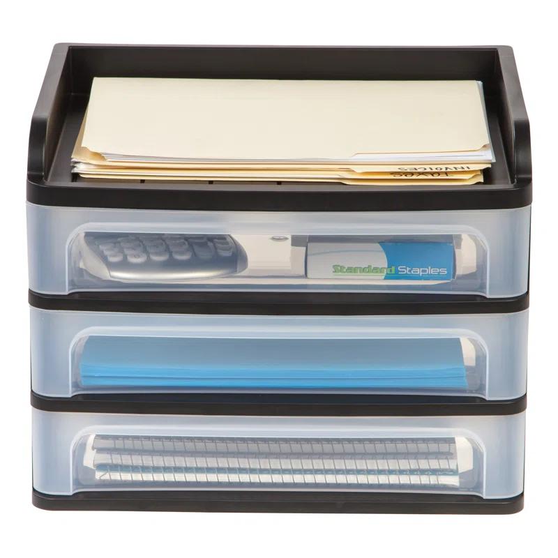 IRIS USA, Inc. Plastic Stackable Desk Organizer