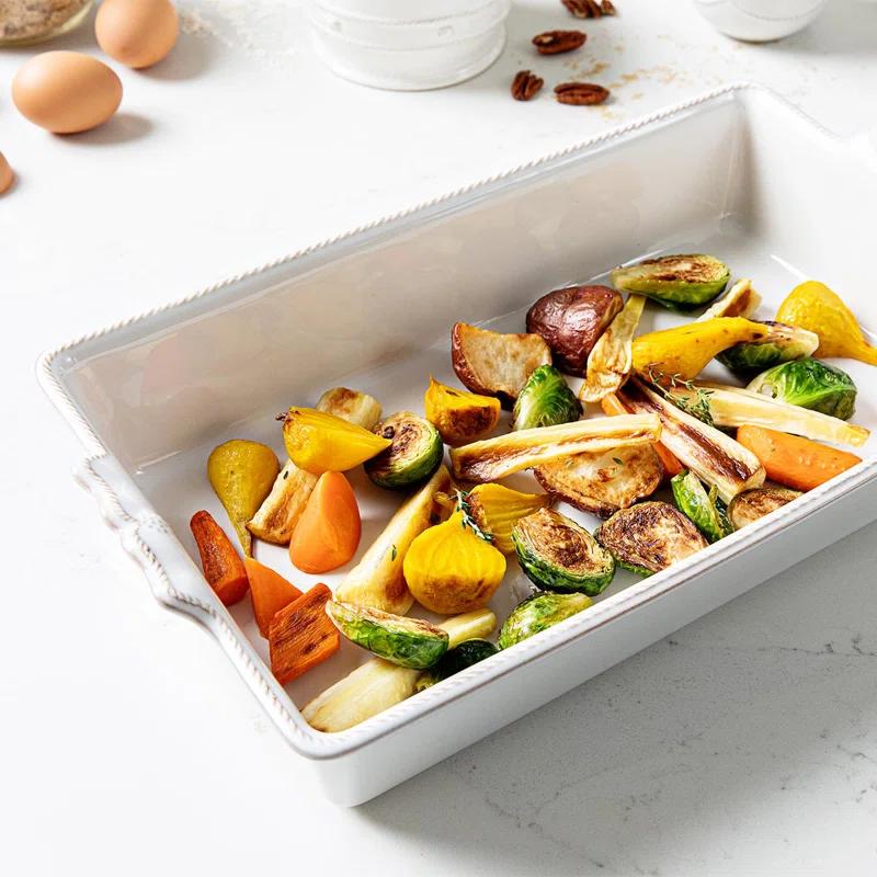 Juliska Berry & Thread 13" Rectangular Baker - Whitewash