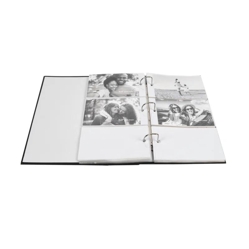 Ebern Designs New View Gifts Classic Black Photo Album, Holds 3 Photos Per Page, 4"X6" Photos