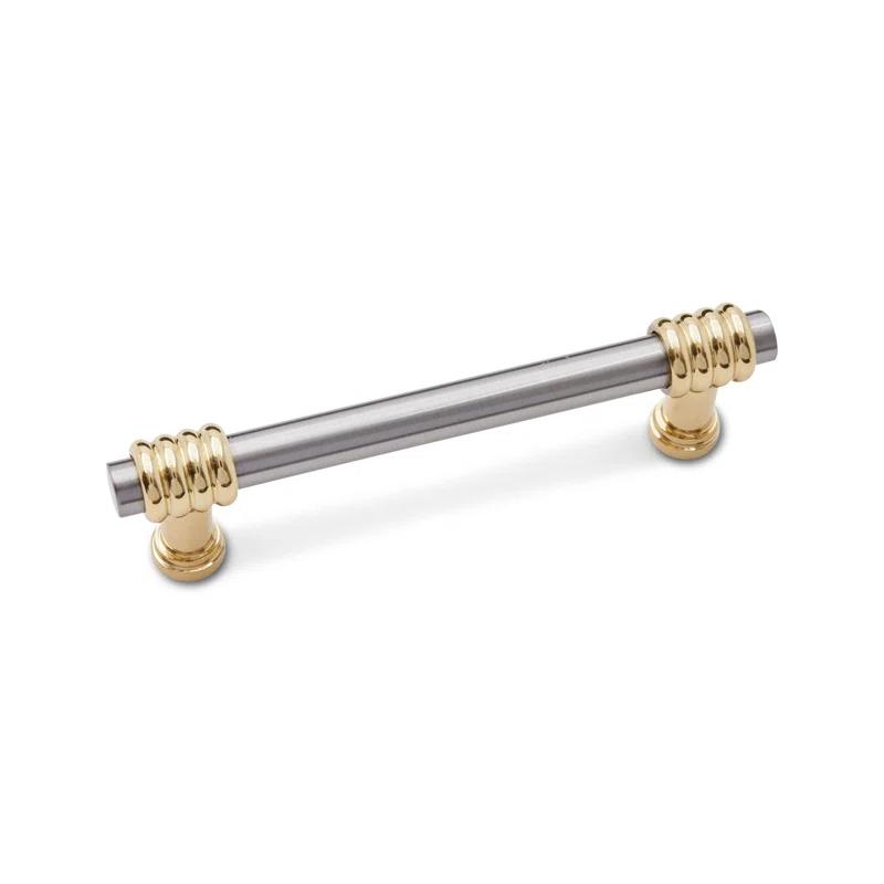 Rk International Two Tone Swirl 3 1/2'' Center to Center Bar Pull CP Series
