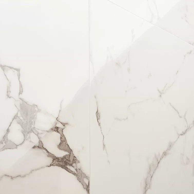 Bond Tile 24" x 47" Polished Marble Look Porcelain Floor and Wall Tile (15.5 Sq. Ft. / Case)
