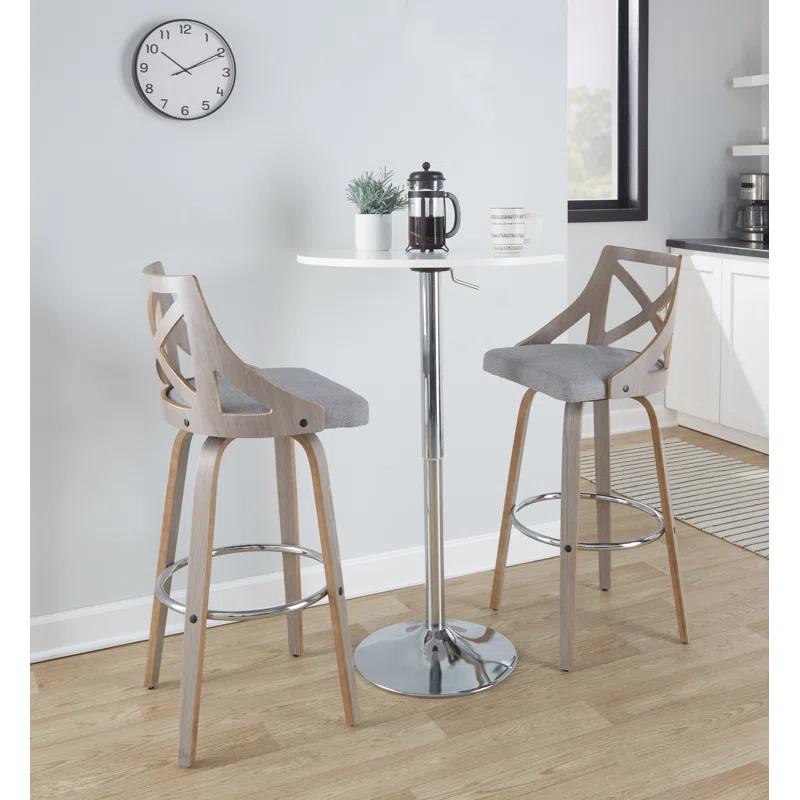 LumiSource Swivel Upholstered Counter Stool