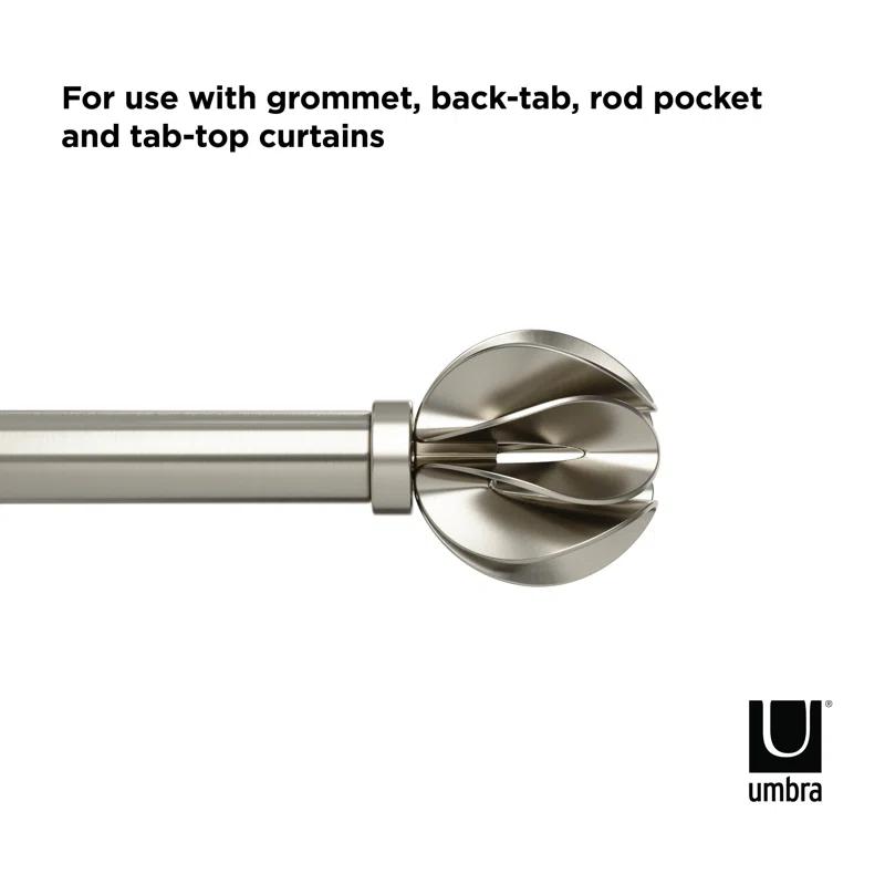 Umbra Blossom Adjustable Single Curtain Rod