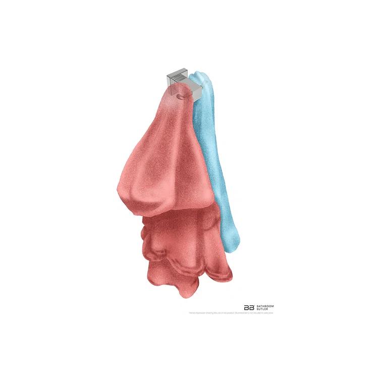 Bathroom Butler 8500 Series Double Wall Mounted Robe Hook 8511POLS