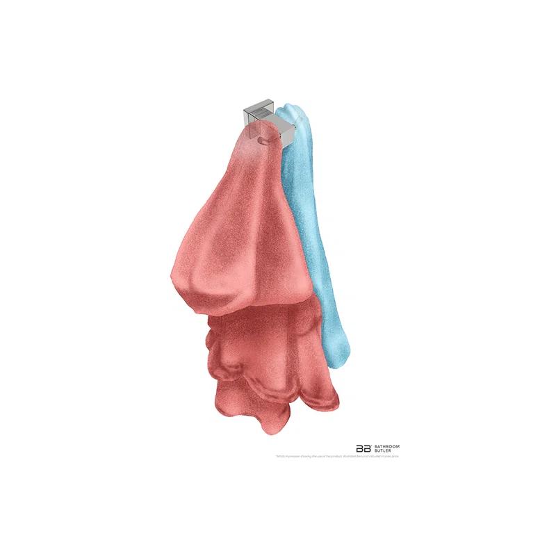 Bathroom Butler 8500 Series Double Wall Mounted Robe Hook 8511POLS