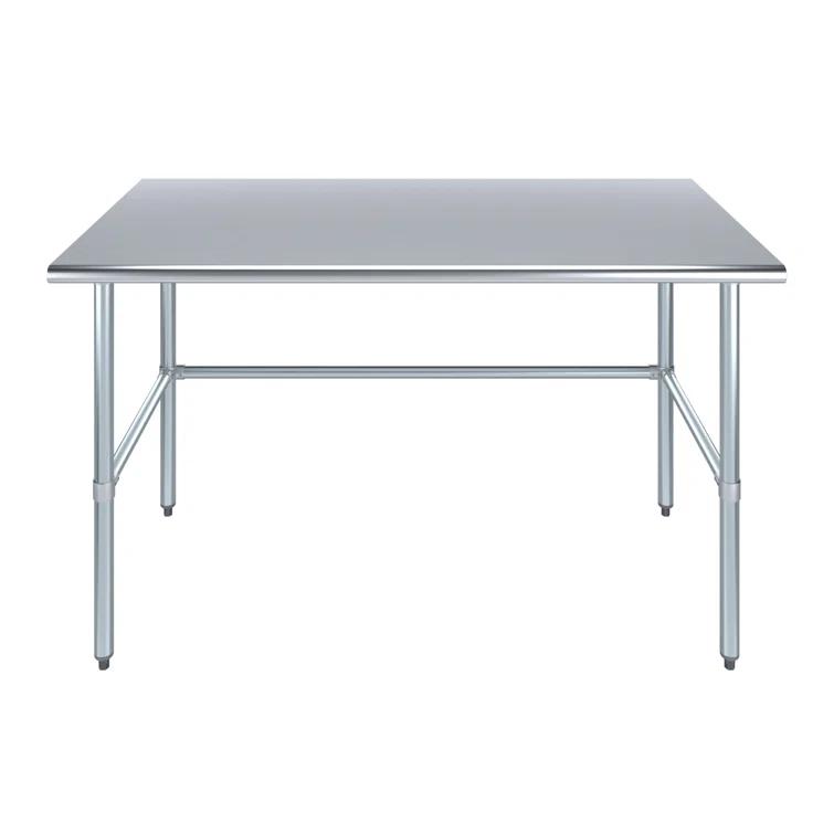 Amgood Stainless Steel Open Base Work Table