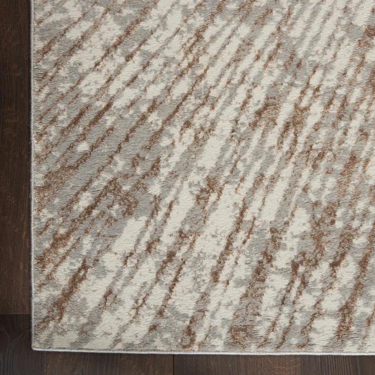 Wrought Studio™ Karlie Abstract Gray Area Rug