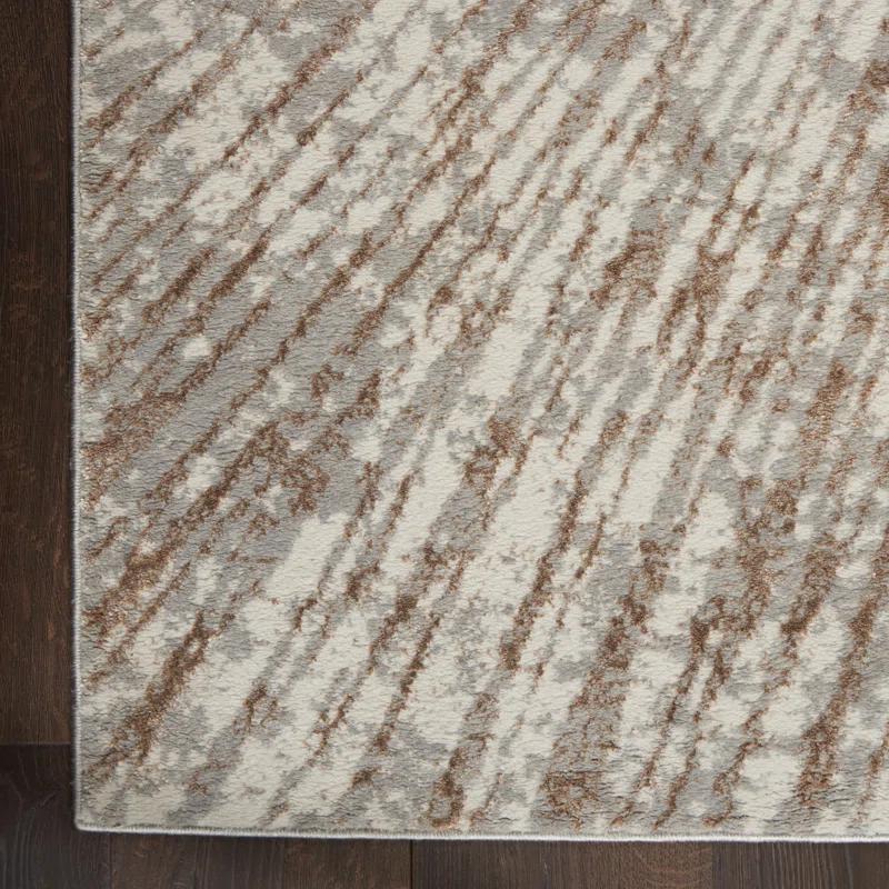 Wrought Studio™ Karlie Abstract Gray Area Rug