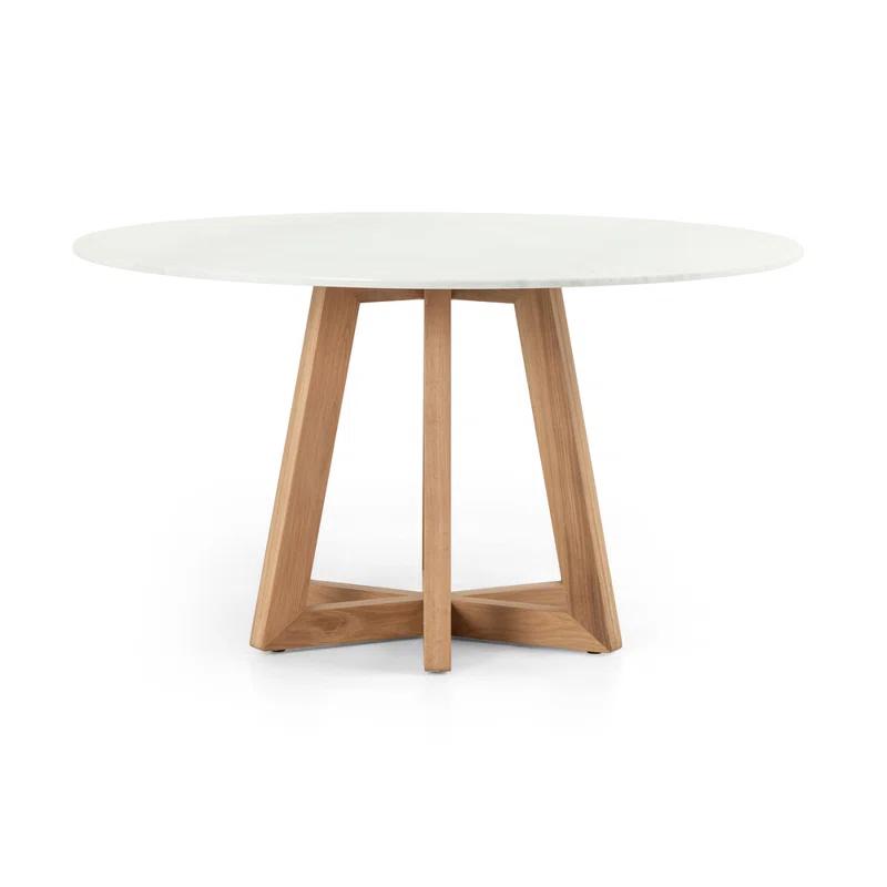 Fanned Base Round Dining Table (42"- 55")