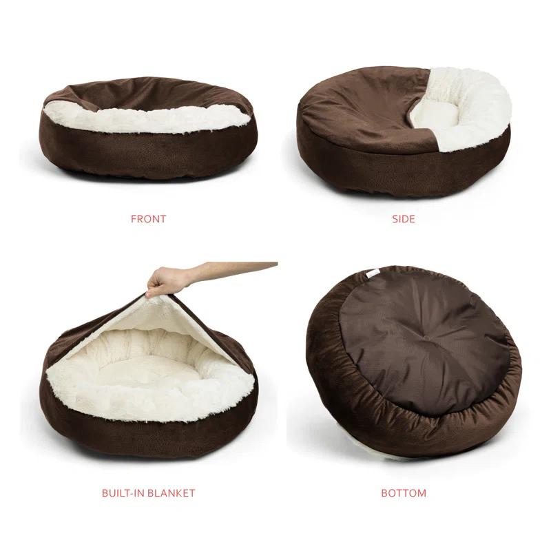 Best Friends By Sheri Best Friends by Sheri Cozy Cuddler Ilan Microfiber Hooded Blanket Cat and Dog Bed