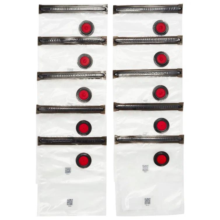 ZWILLING J.A. Henckels ZWILLING Fresh & Save Small Vacuum Sealer Bags 1/2 Gallon, Reusable Snack Bags, Meal Prep (Set of 10)