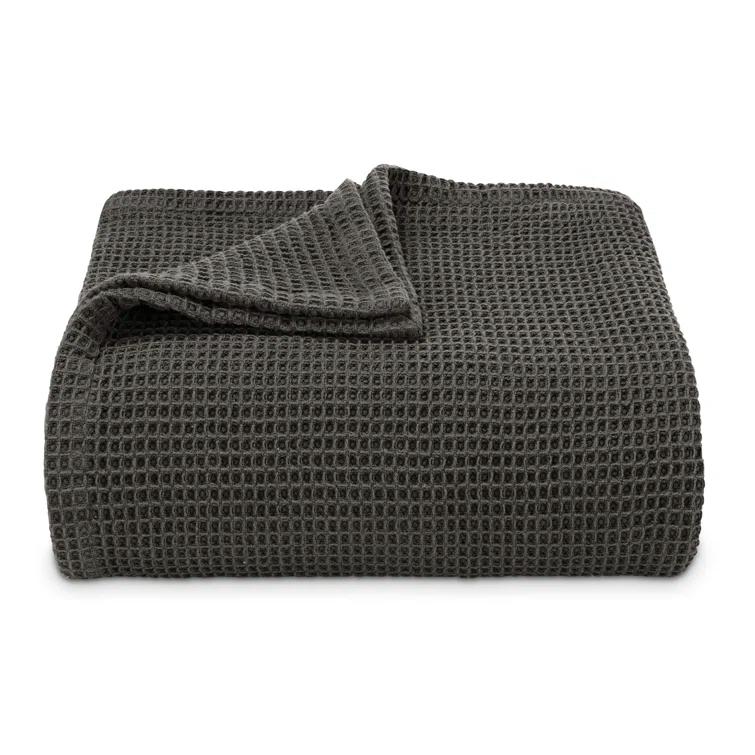 Vera Wang Vera Wang Waffleweave Cotton Blanket
