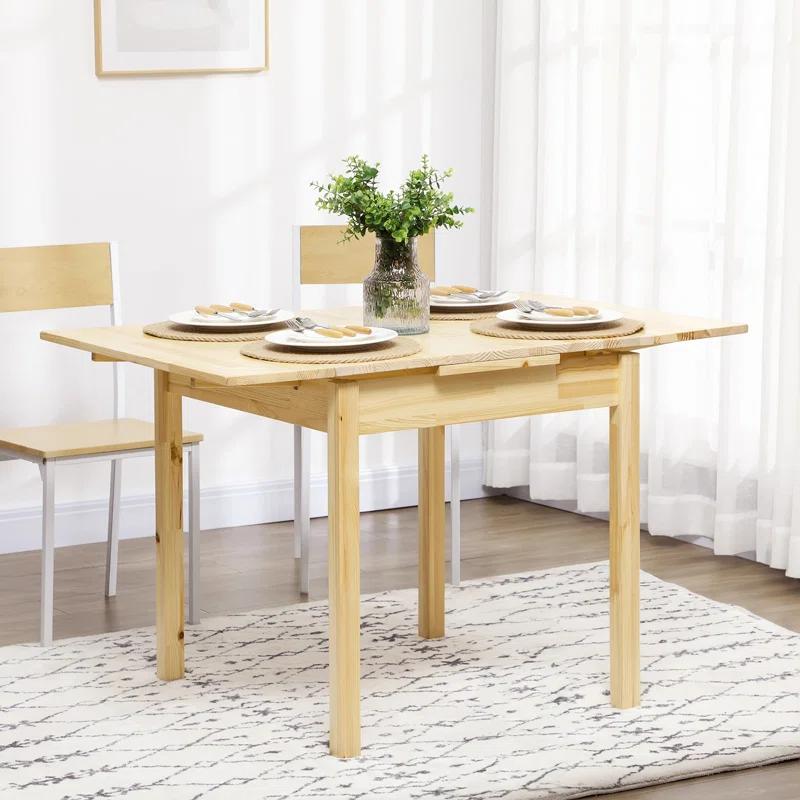 Wrought Studio™ Embri Extendable Pine Dining Table
