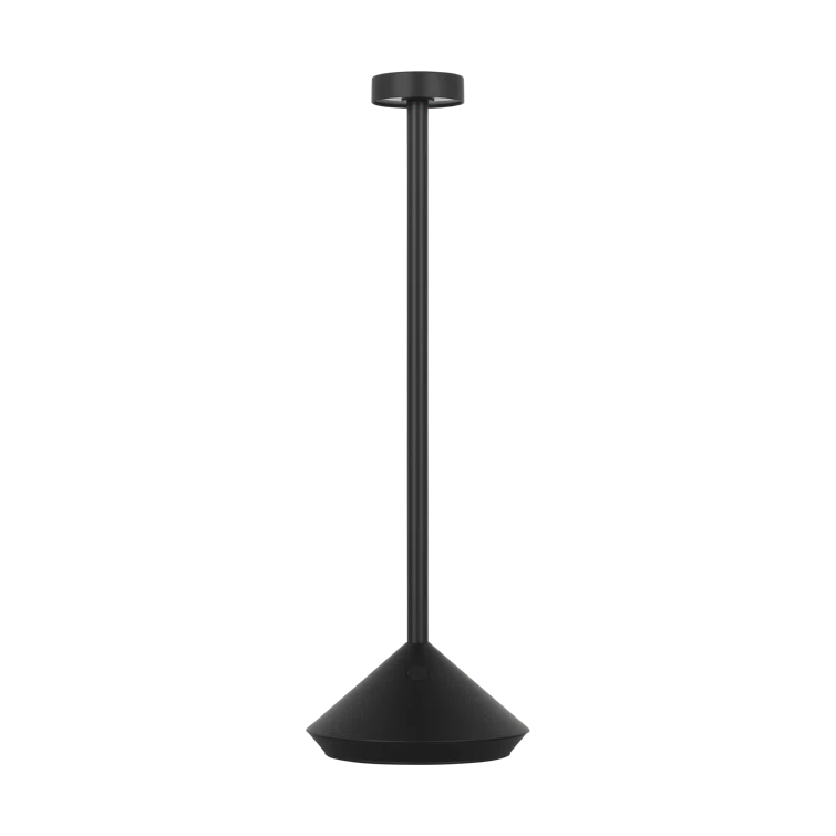 Black Cordless Rechargeable LED Table Lamp with 3-Way Switch
