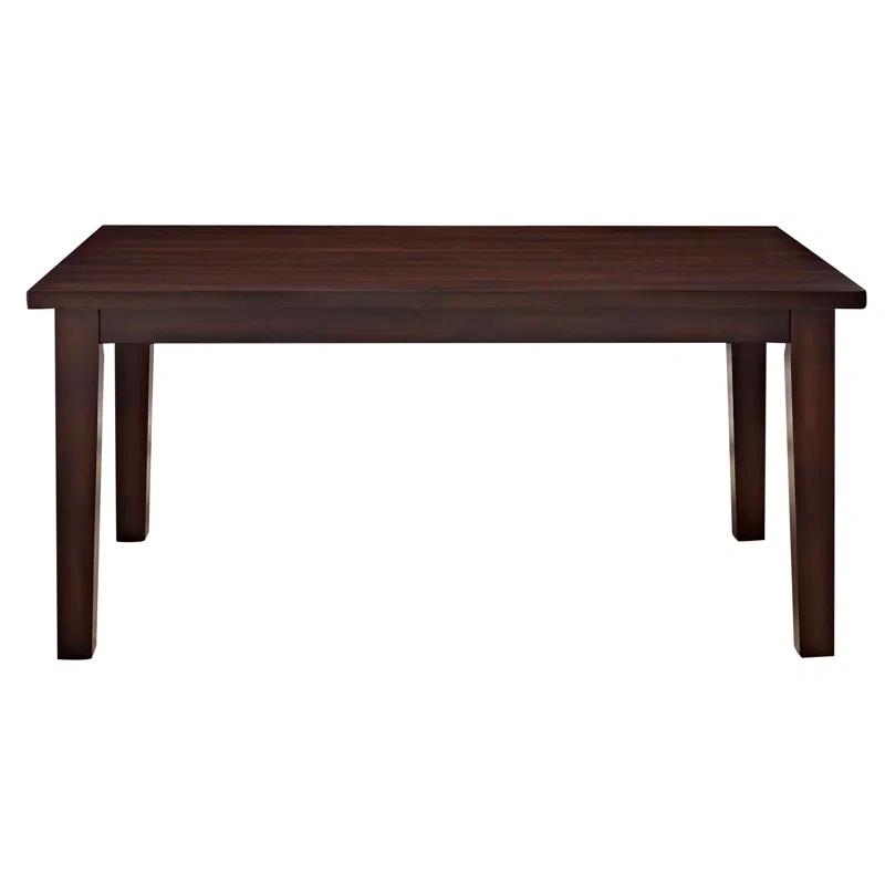 Simpli Home Acadian 7-Piece Dining Set with Solid Hardwood Table and 6 High-Back Upholstered Chairs