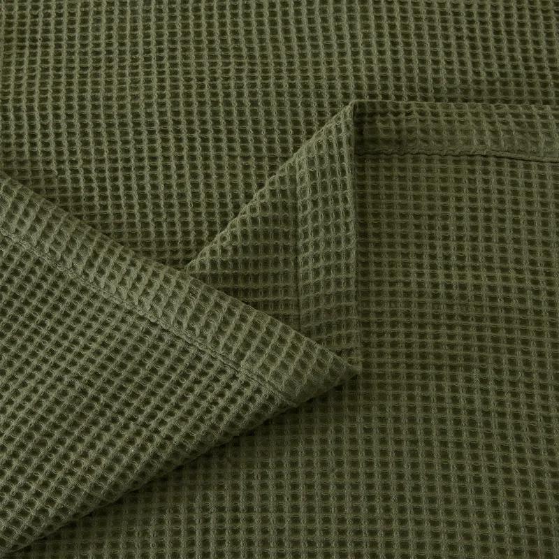 Solid Cotton Waffle Weave Blanket