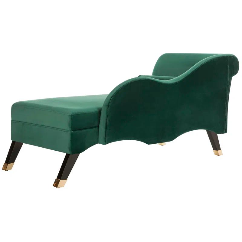 Willa Arlo™ Interiors Schumacher Velvet Chaise Lounge