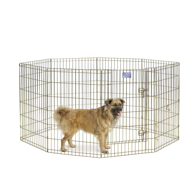 Midwest Homes For Pets MidWest Homes for Pets Gold Zinc Exercise Pen/Pet Playpen with Door