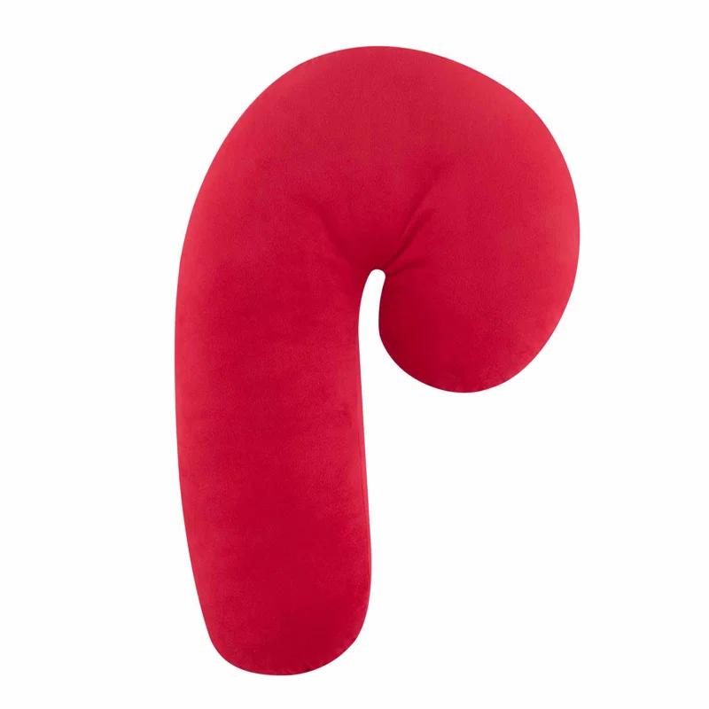 Sparkles Home Candy Cane Shaped Rhinestone Pillow
