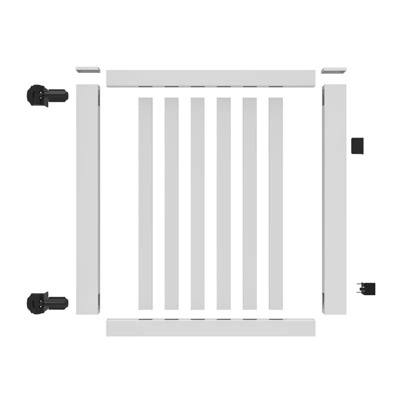Barrette Outdoor Living White Vinyl Gate