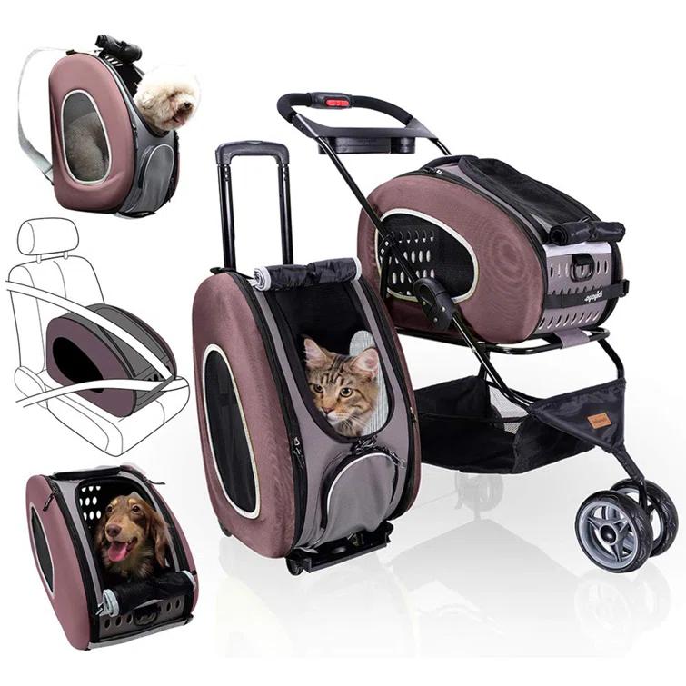 Ibiyaya 5-in-1 EVA Pet Carrier-Stroller