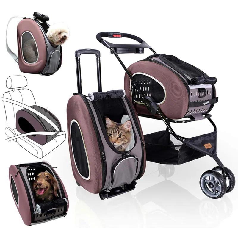 Ibiyaya 5-in-1 EVA Pet Carrier-Stroller
