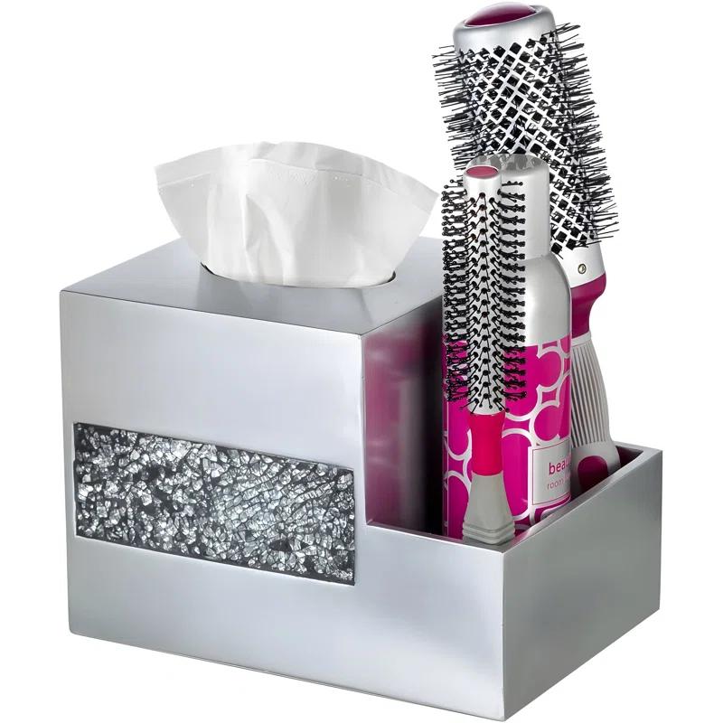 Creative Scents Brushed Nickel Tissue Box Cover