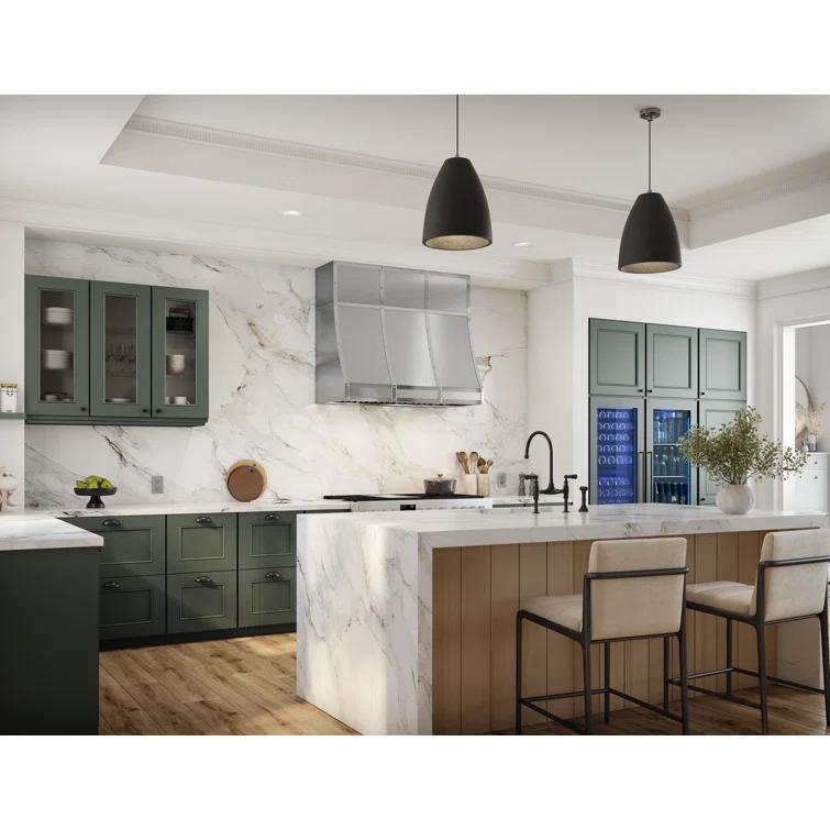 Zephyr Designer Duct Cover For Zephyr Forte Wall Custom Hood In Stainless Steel