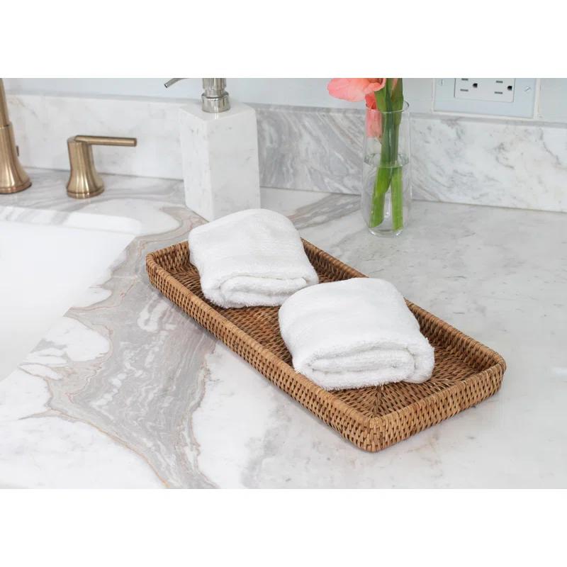 Artifacts Trading Company Artifacts Rattan Rectangular Vanity Tray