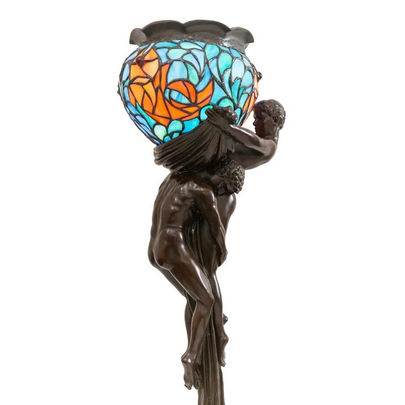Meyda Lighting Meyda Tiffany & Stained Glass Metal Torchiere Lamp