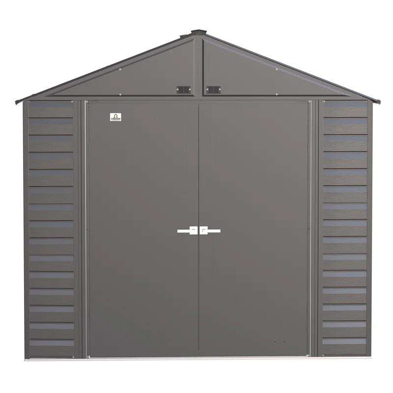 Arrow 8 ft. W x 8 ft. D Galvanized Steel Storage Shed