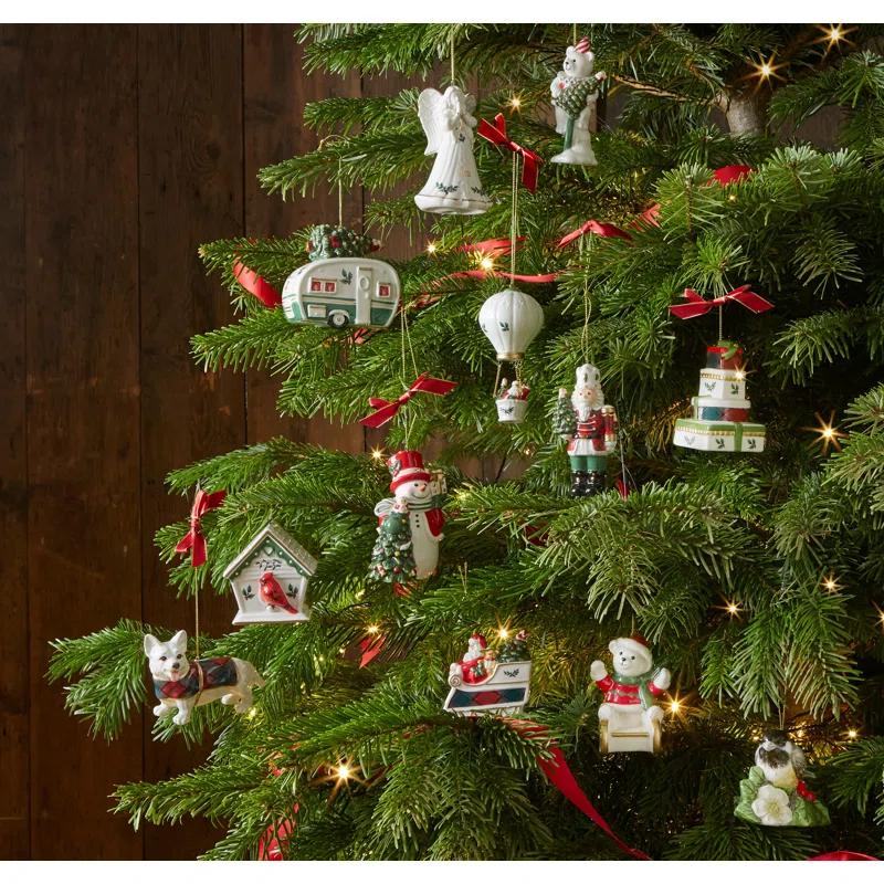 Spode Spode Christmas Tree Birdhouse Ornament 3.5"