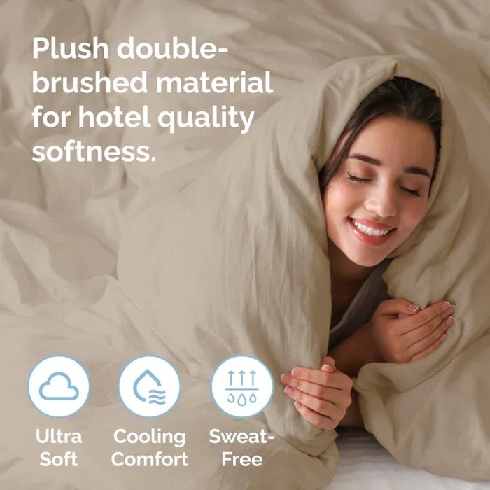 CGK Linens Premium Hotel Quality Soft & Cooling Duvet Cover Set