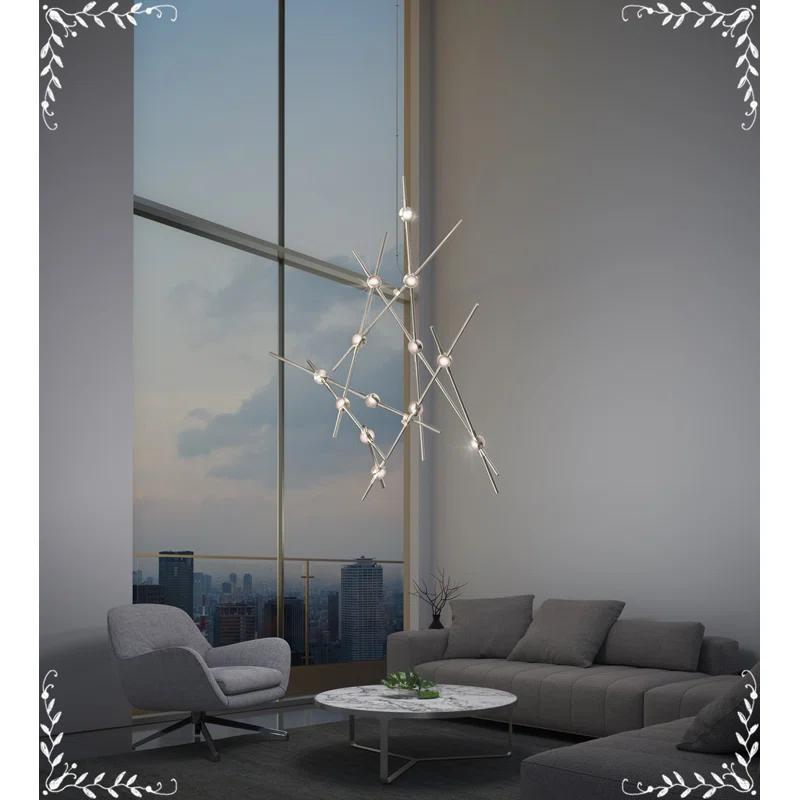 SONNEMAN Constellation® 13 - Light Dimmable LED Sputnik Modern Linear Chandelier
