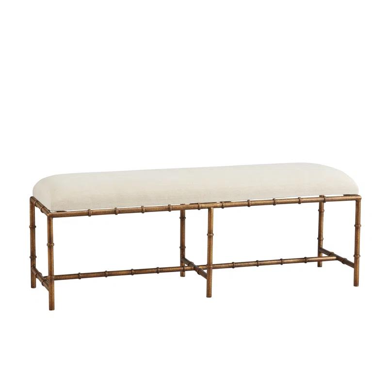 Furniture Classics Anubis Linen Blend Upholstered Bench