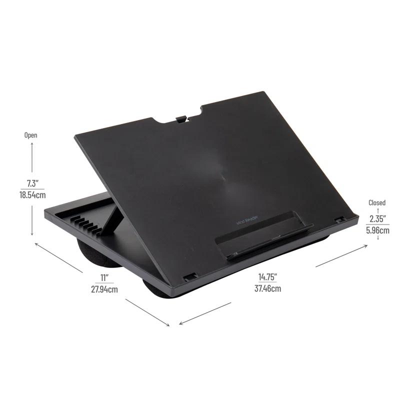 Mind Reader Mind Reader Lap Desk Laptop Stand, Bed Tray, Collapsible, Cushion, Portable, Dorm, Plastic, 14.75"L x 11"W x 7.3"H