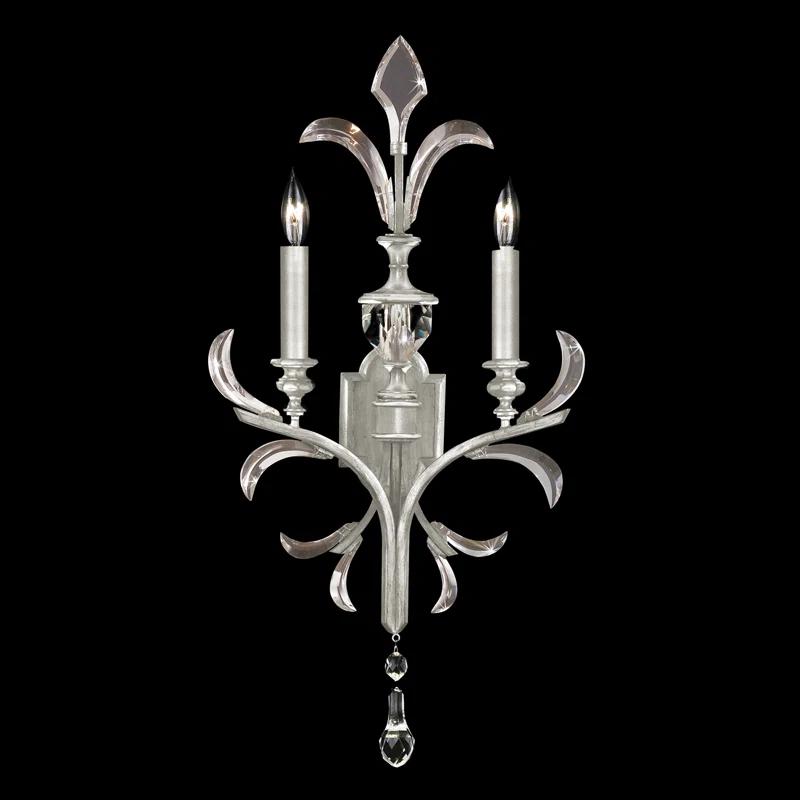 Fine Art Handcrafted Lighting Beveled Arcs 32" Sconce