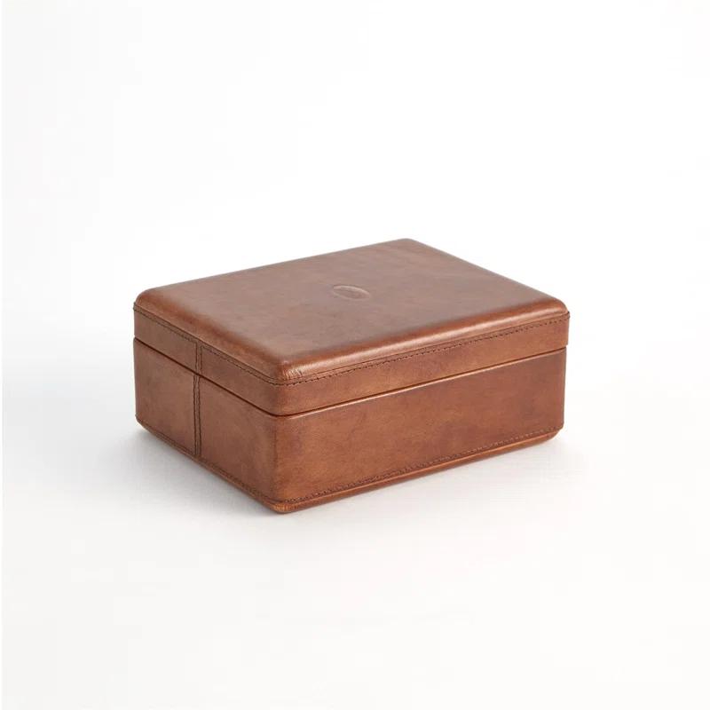 Global Views Signature Tobacco Covered Box-Lg