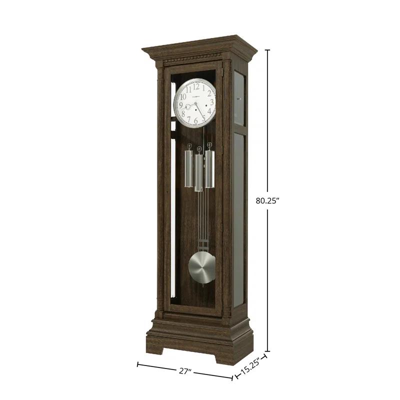 Howard Miller® Scott 80.25'' H Oak Solid Wood Grandfather Clock