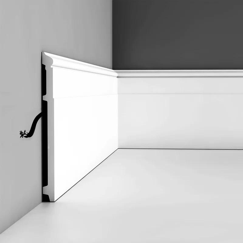 Orac Decor 7.875'' H x 78'' W x 0.63'' D Plastic Chair Rail (Set of 5)