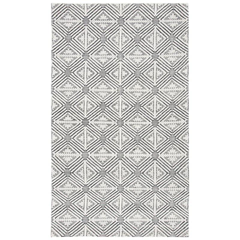 Foundry Select Ashaud Hand Loomed Wool And Cotton With Latex Geometric Rug
