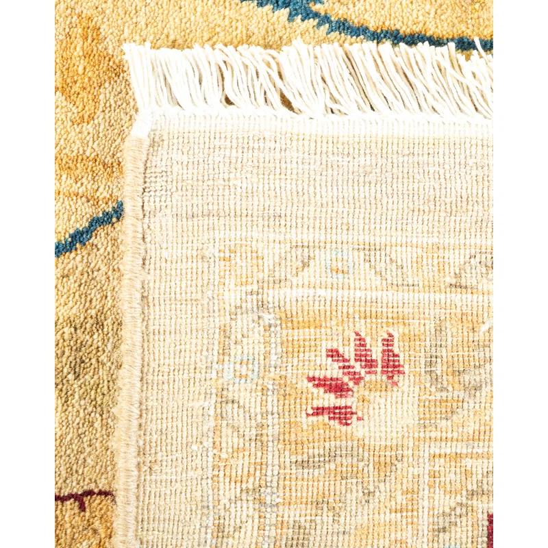 Solo Rugs Classic One-of-a-Kind Hand-Knotted New Age 8'1" x 10'7" Wool Area Rug in Beige/Ivory/Rust | Perigold