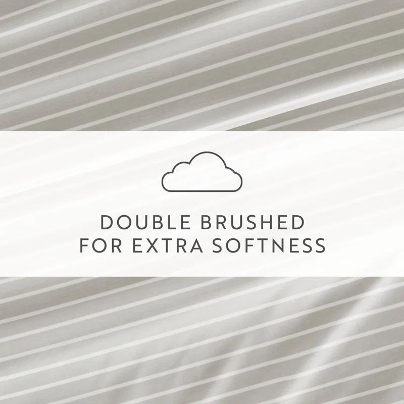 4 Piece Sheet Set Patterned Microfiber Ultra Soft Bedding