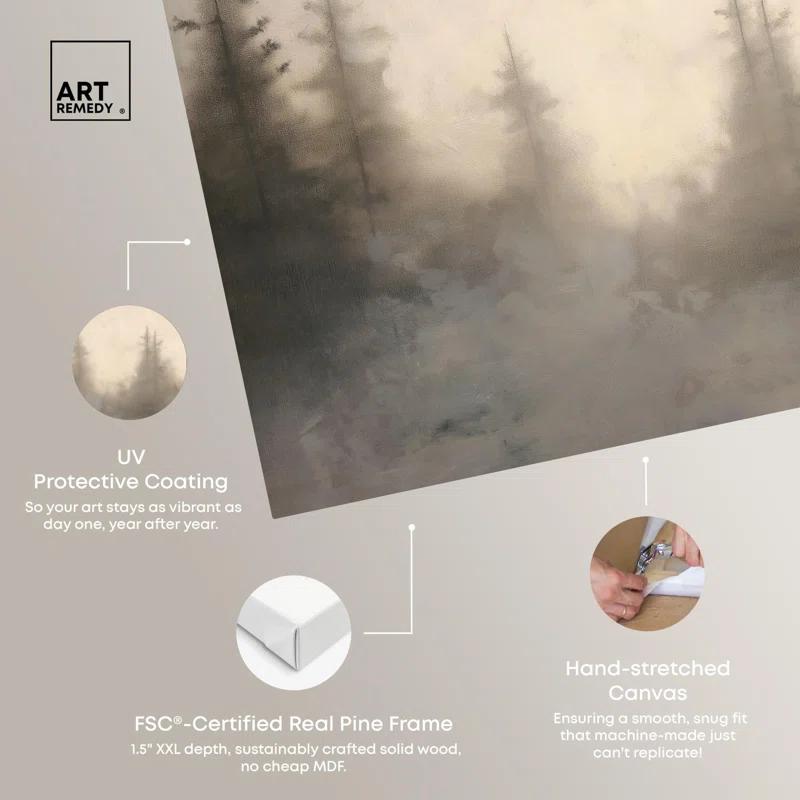 Art Remedy Forest's Breath Canvas Vintage Art Prints by Art Remedy