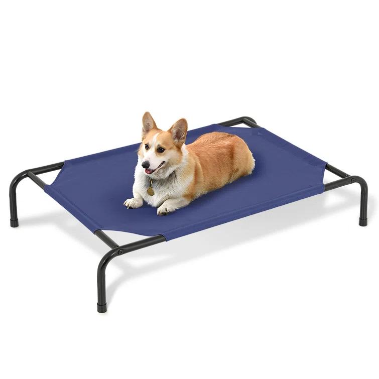 Tucker Murphy Pet™ Cooling Elevated Dog Bed, Portable Raised Pet Cot with Breathable Fabric and Alloy Steel Frame
