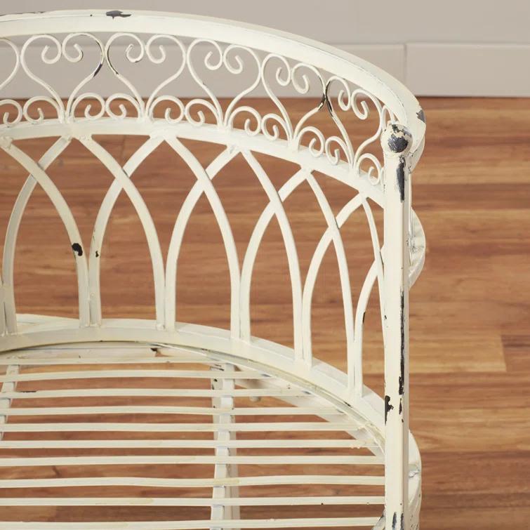 Fleur De Lis Living Yelverton Iron Outdoor Bench