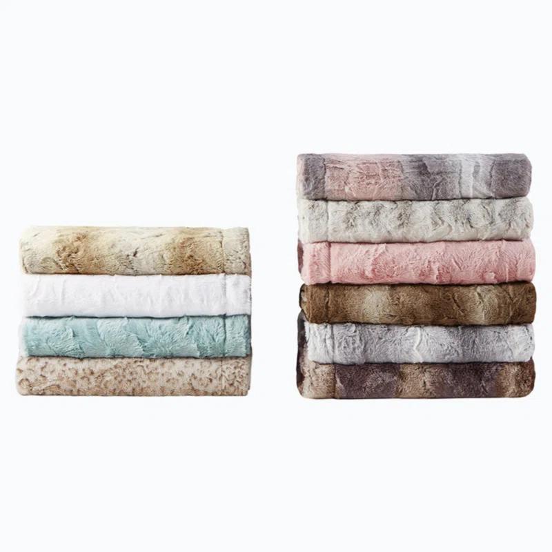 Madison Park Zuri Oversized Faux Fur Throw