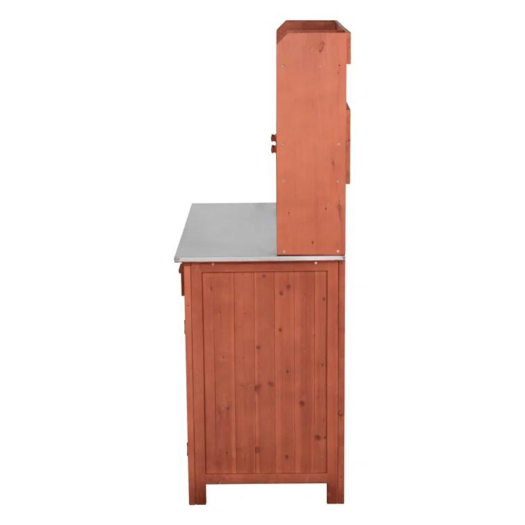 Leisure Season Outdoor Entertainment 42'' Stainless Steel Freestanding Drawers