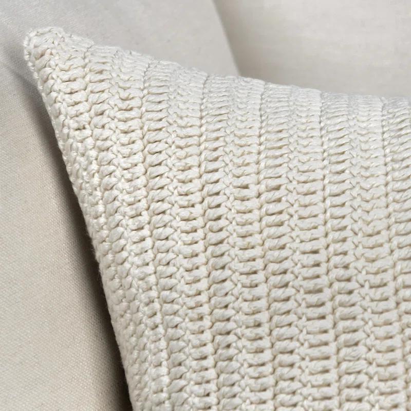 Villa by Classic Home Nakeya Knitted 16"x36"  Throw Pillow