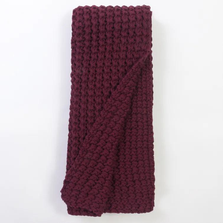 Amity Home Brenda Knitted Cotton Throw | Wayfair